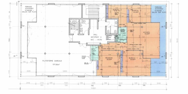 La Ciotat Location Bureaux 207m² non divisibles (120-75)